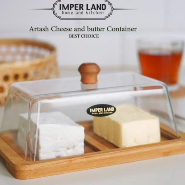 ظرف کره و پنیر زیره بامبو 30%تخفیف ترک جزی کد 1774