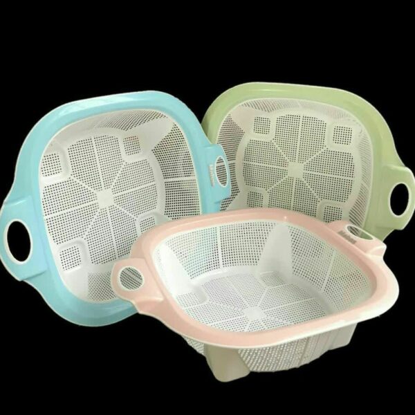 سبد سینک دو رنگ چهارگوش الوان24عددی کد2713