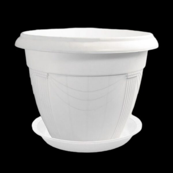 گلدان گلرو5(26*30) سفید 120عددی کد 2884