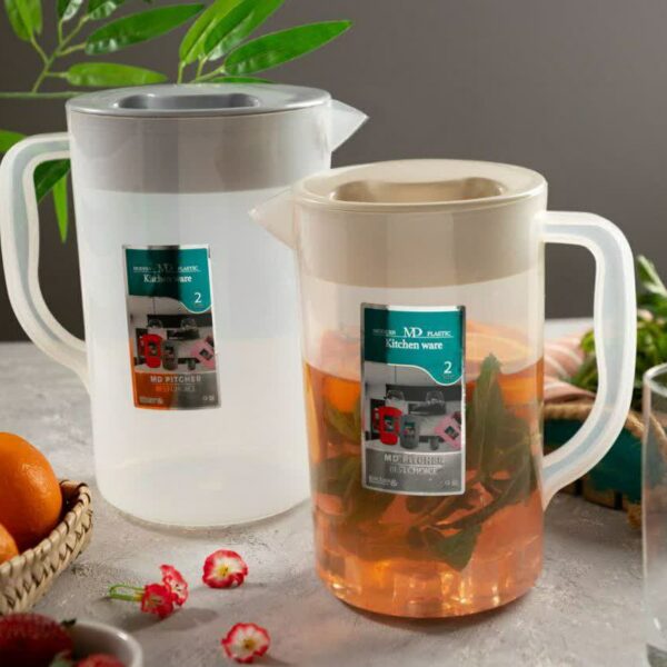 پارچ شقایق بزرگ شفاف 18عددی کد 2945